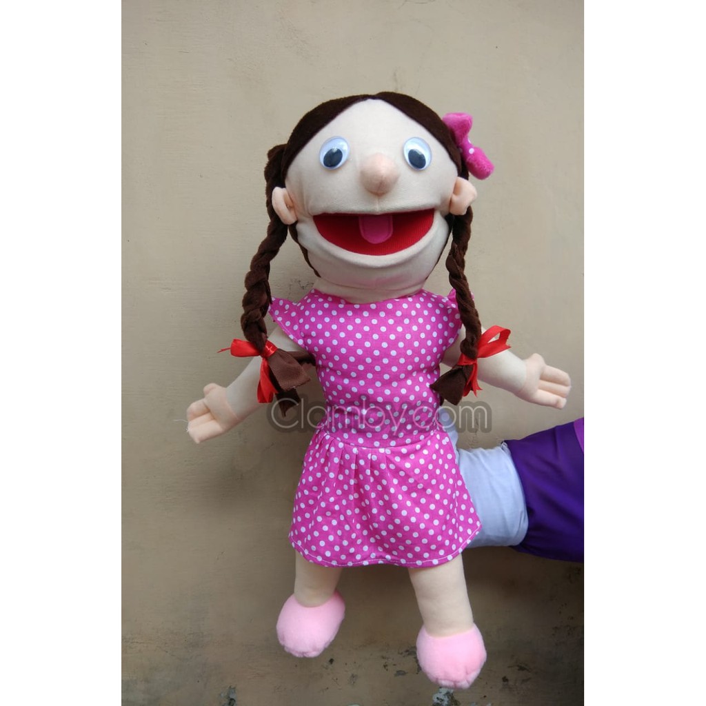 Boneka Tangan Muppet karakter Adik Perempuan Cantik | Boneka Dongeng