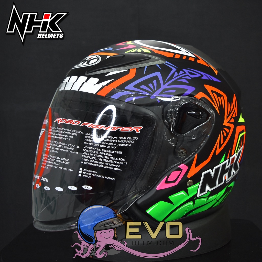 HELM NHK R6 MOTIF REMY ORIGINAL HELM NHK HALF FACE SEMUA MOTIF LENGKAP - ONGKIR 2KG