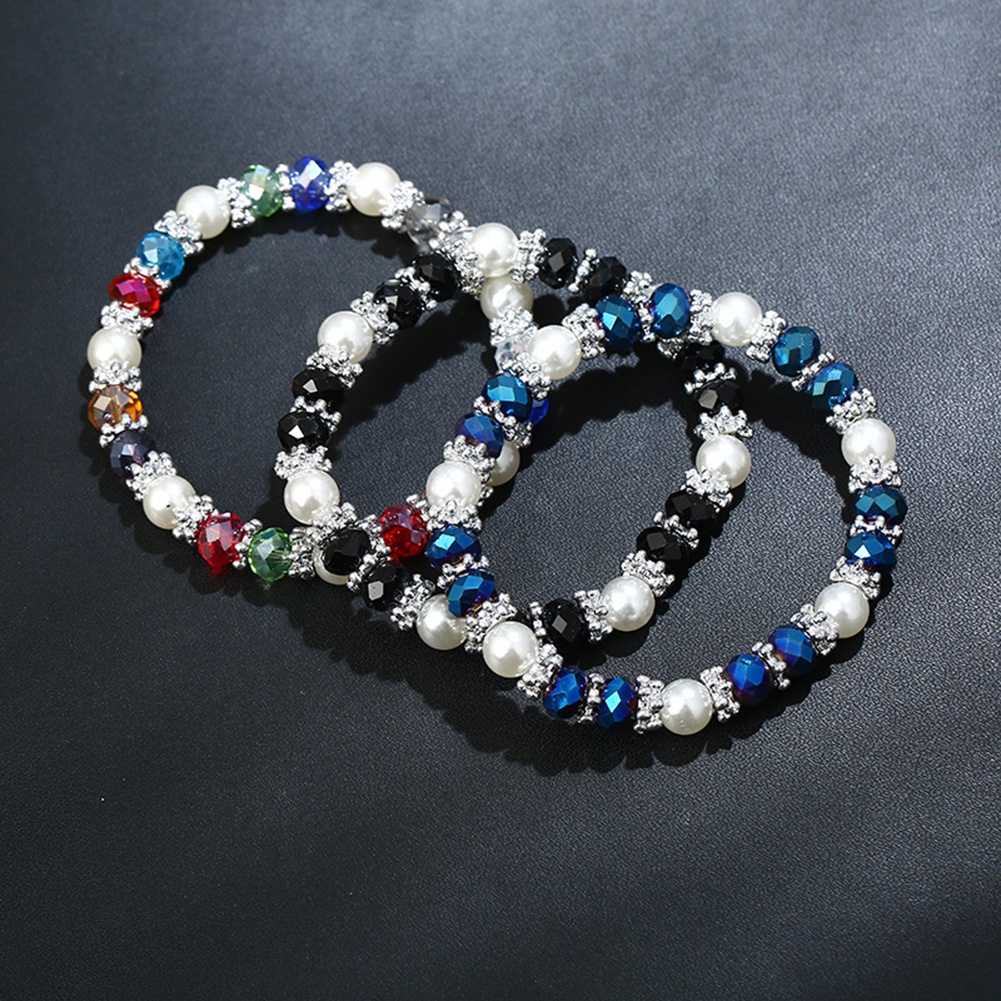 Hu Hu Hu Hu Hu Alat Bantu Pasang Kacamata♡ Gelang Mutiara Berlian Imitasi Warna-Warni Untuk Wanita