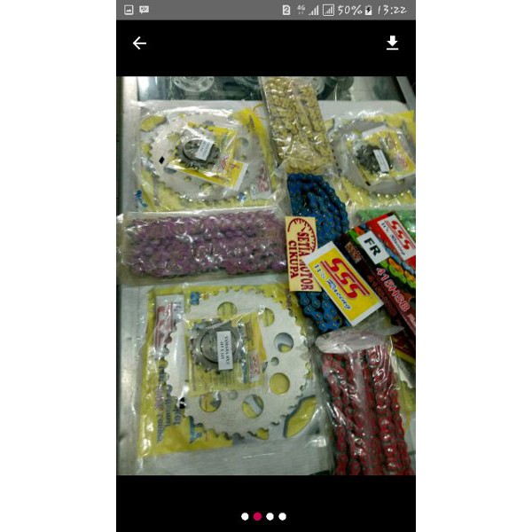 TOPPP gir sss 415 rantai sss warna buat fu satria fu lama dan baru