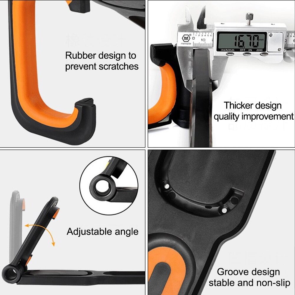 Gantungan Dinding Sepeda Bike Wall Hook Hanger - B-2R - Black/Orange