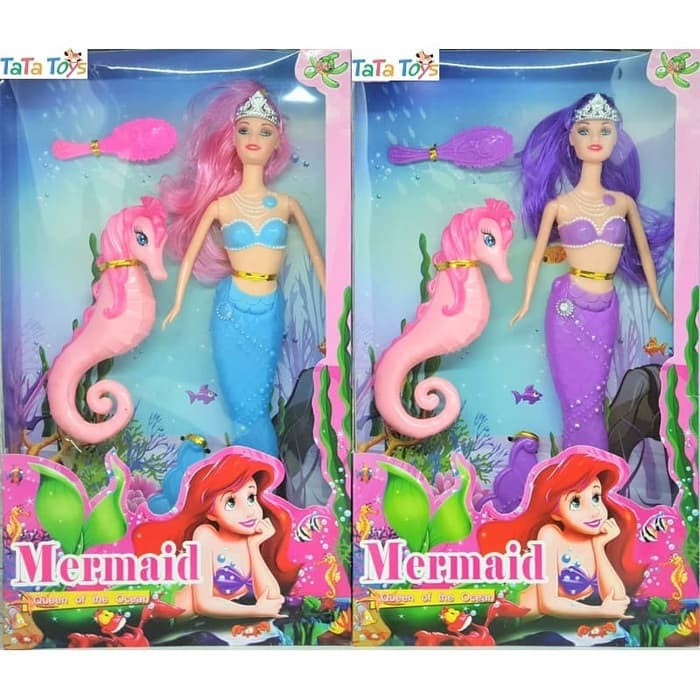 Order Langsung Mainan Boneka Barbie Putri Duyung - Mermaid (Biru & Ungu) Limited