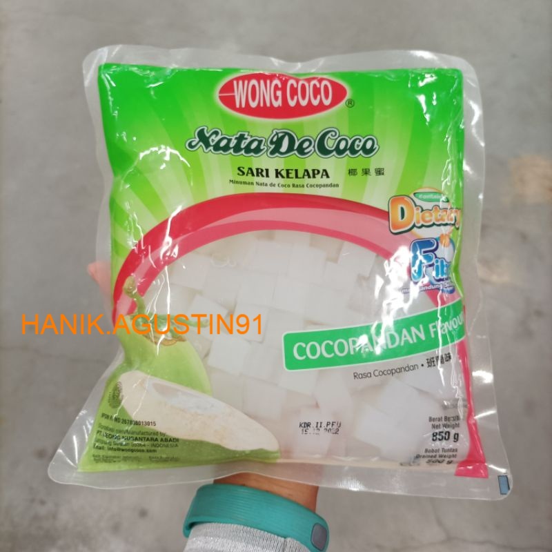 

Wong Coco Nata De Coco Cubes Cocopandan 850 gr