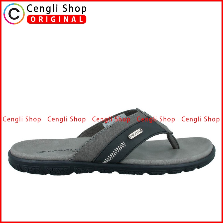 SANDAL JEPIT PAKALOLO PRIA ORIGINAL CASUAL KULIT ASLI HITAM PB09