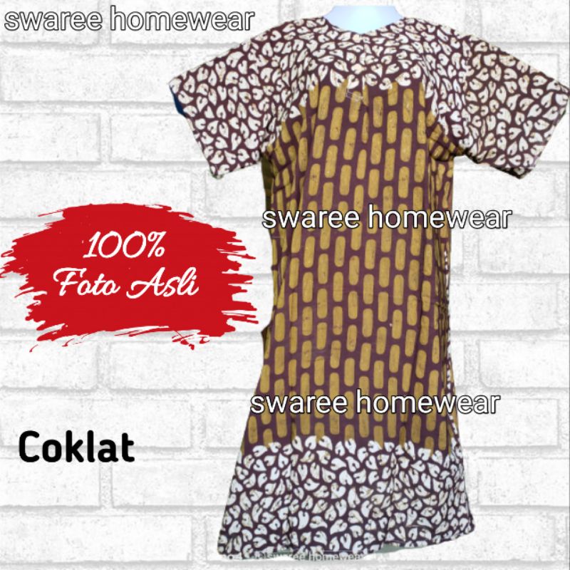 Baju Batik Wanita Daster Jumbo Rayon Baju Wanita Batik Pekalongan Daster Murah Busui Lengan Pendek