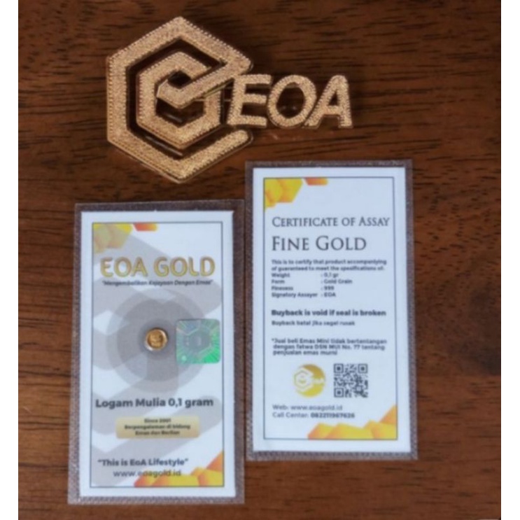 emas eoa gold 0.1 gram murah dan asli 99