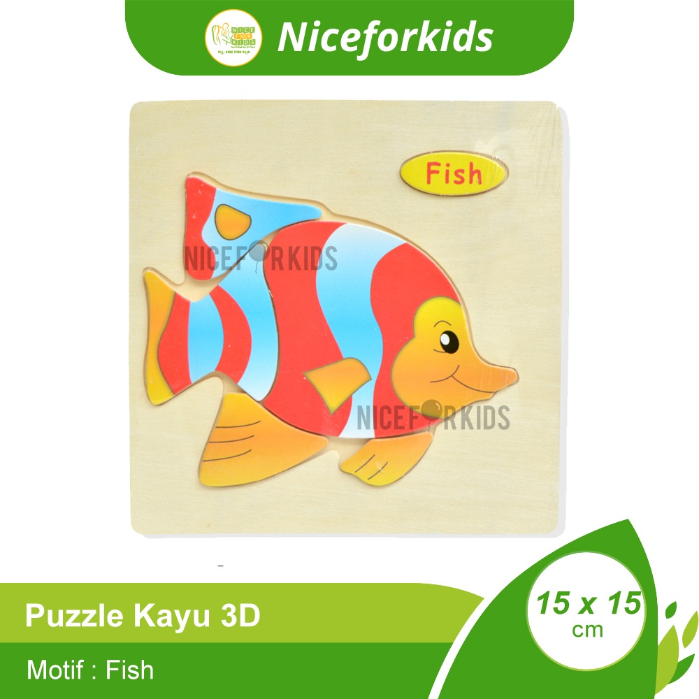 Puzzle Kayu 3D Anak / Wooden Puzzle / Mainan Edukasasi Anak Puzzle Lucu