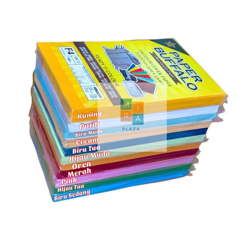 

Kertas Bufalo F4 160 Gr ( 100 lembar) Uk : 21,5 x 33