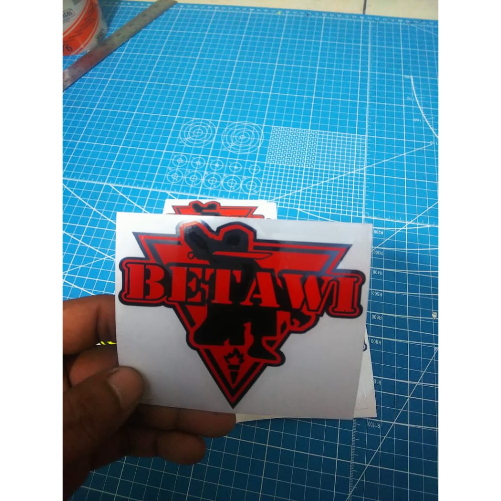 Sticker cutting betawi pitung cuting stiker murah (A31) stiker betawi