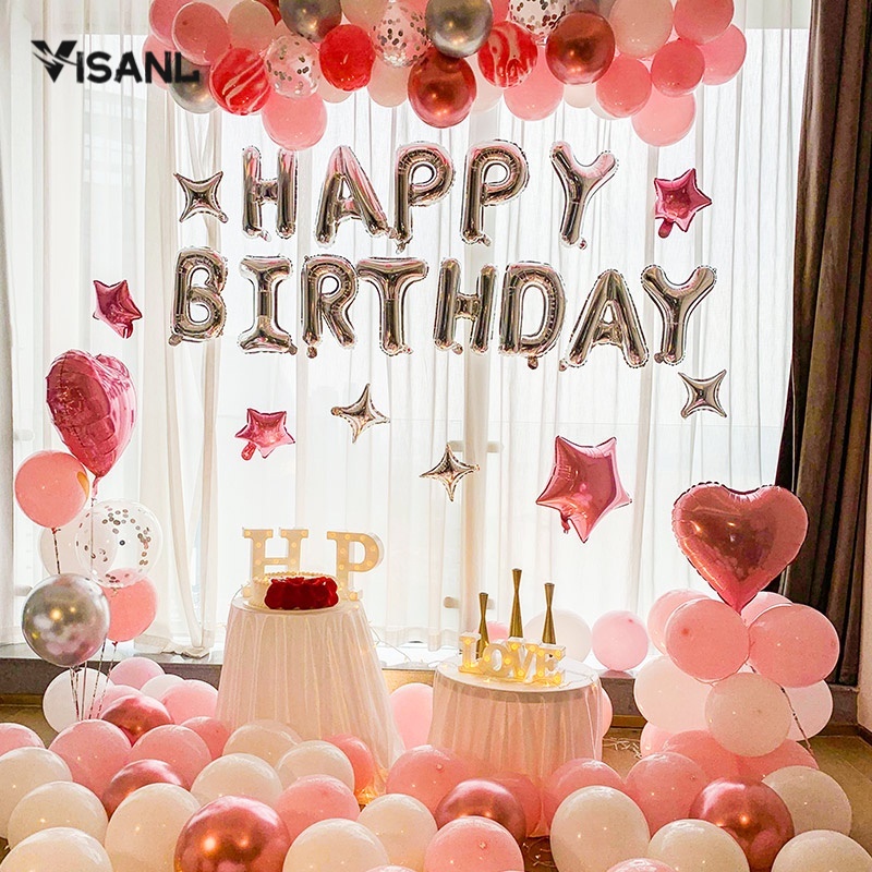 Balon Foil Happy Birthday Set / Balon Foil  Paket Huruf Ulang Tahun Letter Set