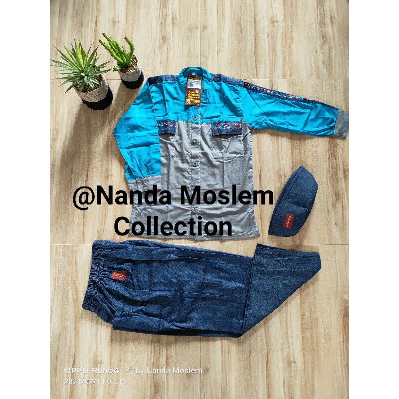 Koko Anak Dannis size 7 biru merah