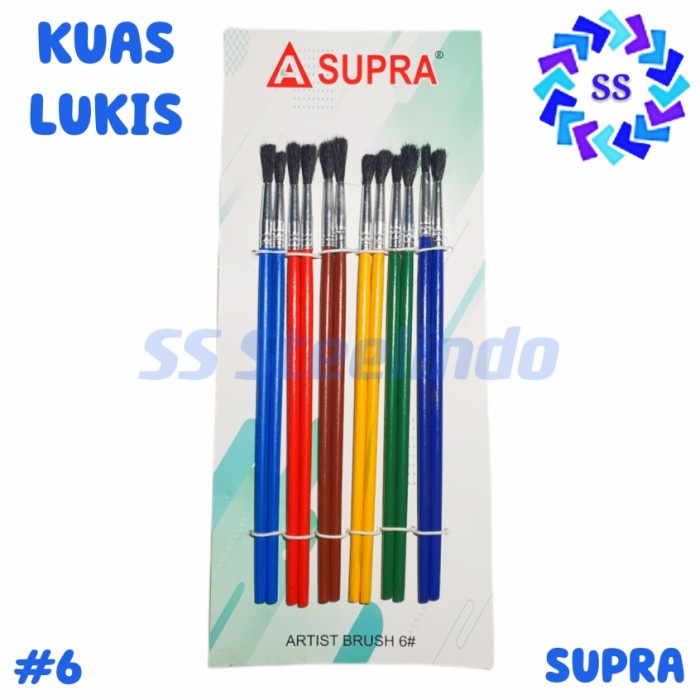 

KUAS CAT LUKIS SUPRA UKURAN 6