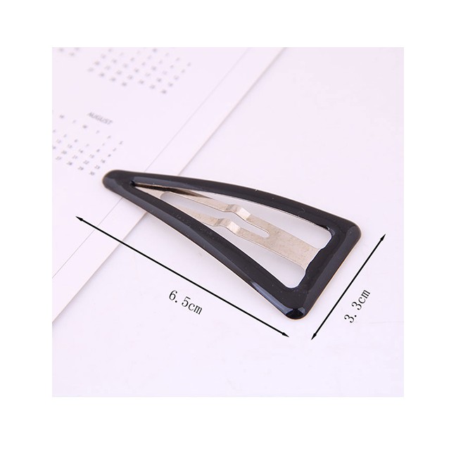 LRC Jepit Rambut Fashion Color Drip Oil Triangle Hair Clip A57937