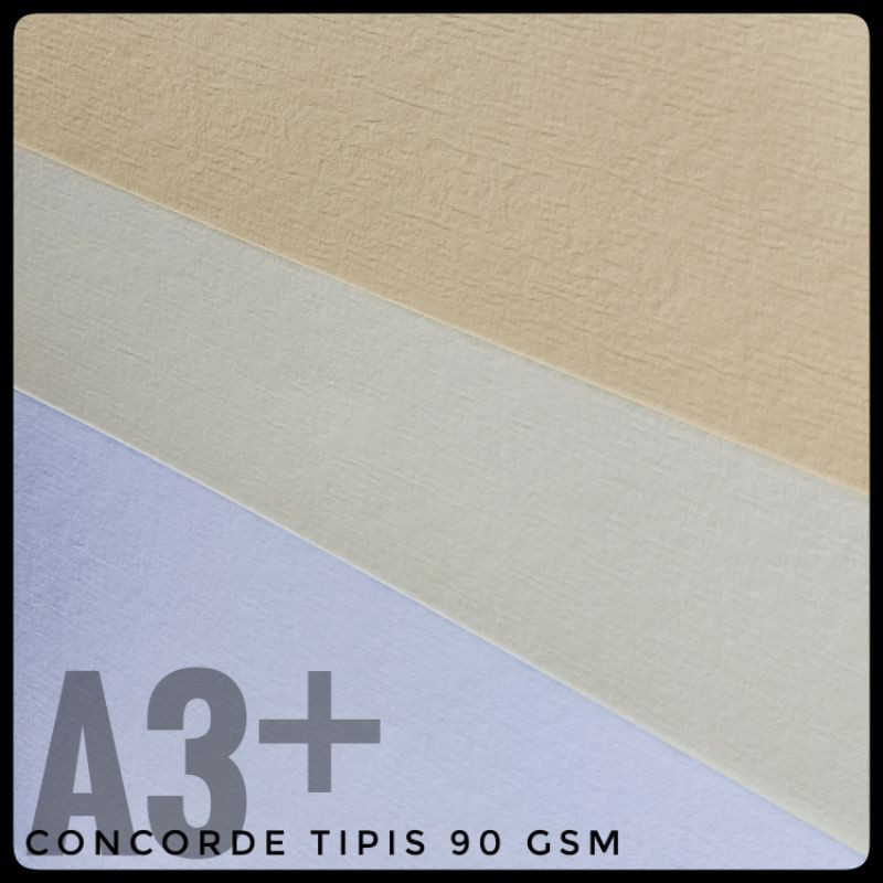 

Sy ( 50 Lembar ) Kertas Concorde Tipis 90 Gsm Uk A3+ / 32 cm x 48.3 cm