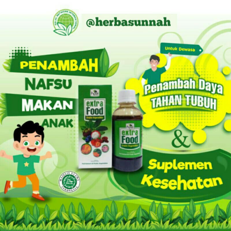 EXTRA FOOD | MADU EXTRAFOOD HNI HPAI | EXTRAFOOD ASLI | SUPLEMEN PENAMBAH NAFSU MAKAN