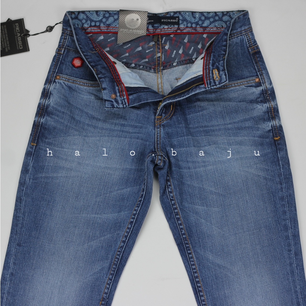 PICASSO SLIMFIT JEANS (PS414B-BLEACH LIGHT) Celana Levis Picasso - Celana Picasso Jeans Original