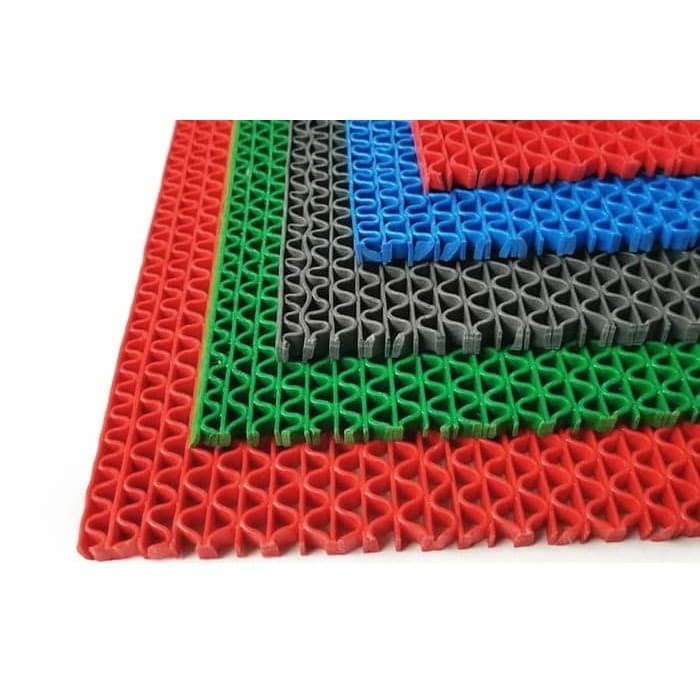 KESET KARPET KARET PVC ANTI SLIP KAMAR MANDI meteran - Abu Abu