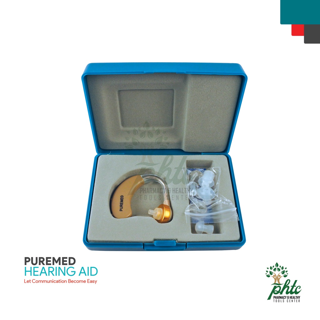 PUREMED Hearing Aid Cantel l Alat Bantu Dengar Tanpa Kabel l Hearing Aid Bantu Pendengaran Model Cantol