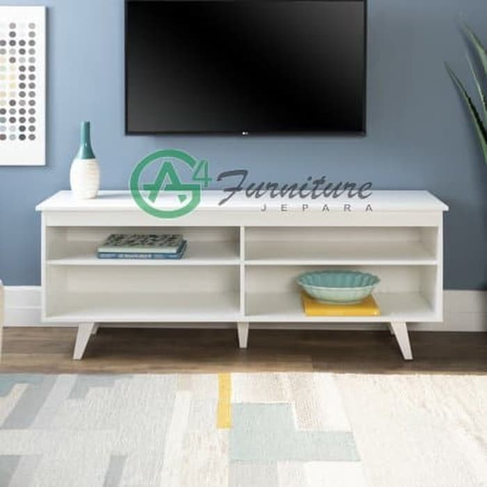Meja Tv Kayu Mahoni Minimalis dan Mewah