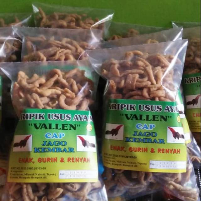 

KRIPIK USUS AYAM CRISPY RASA ORIGINAL VALLEN JAGO ENAK