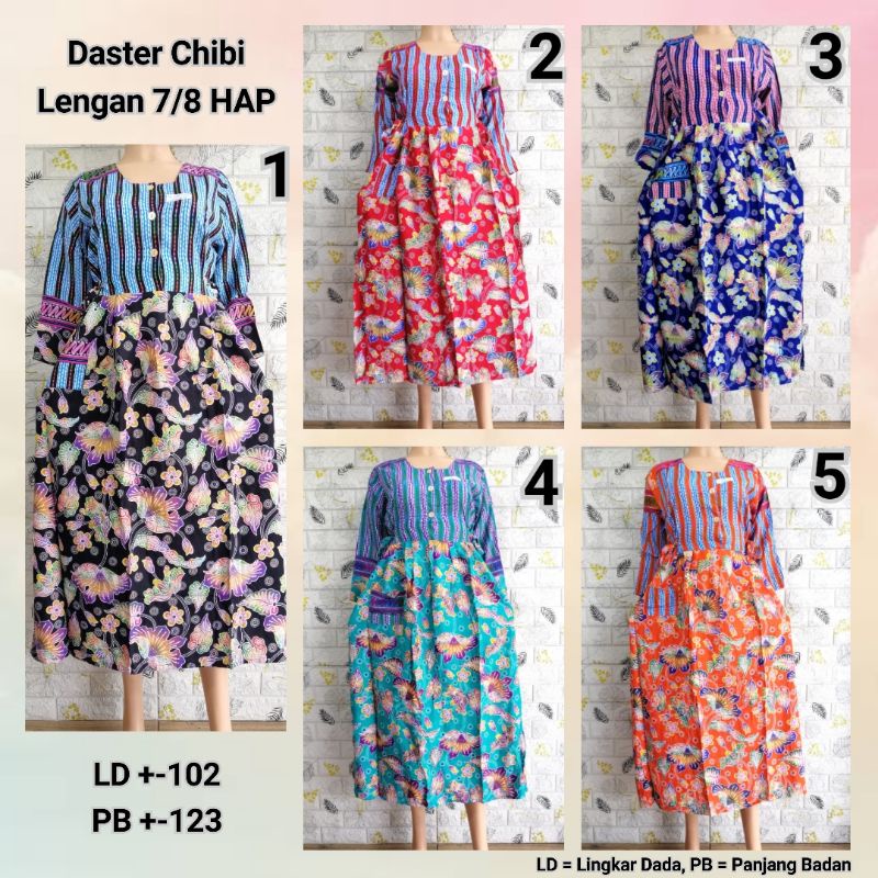 DASTER CHIBI LENGAN 7/8 HAP BUSUI FRIENDLY MODERN SSBB