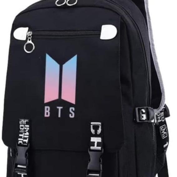 Tas Ransel Anak Sekolah SD BTS BT21 Murah Perempuan Backpack K-POP