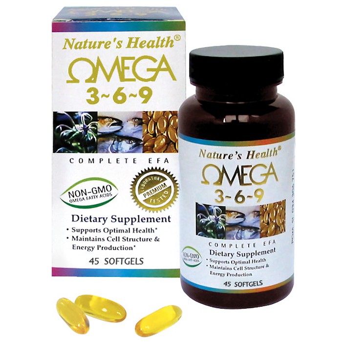TERMURAH - NATURE'S NATURES NATURE HEALTH OMEGA 3 369 FISH SALMON OIL 45 SOFTGELS