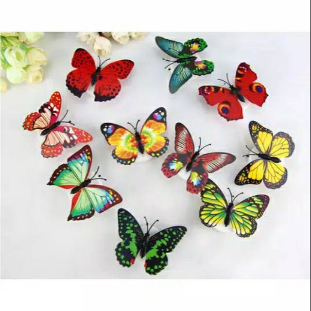 Lampu LED Kupu Kupu / Mini LED Butterfly / Lampu Hias Kupu Kupu