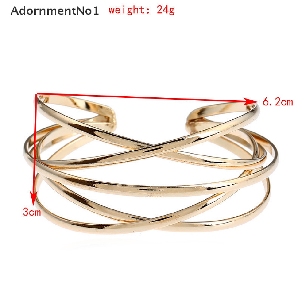 (AdornmentNo1) Gelang Tangan Terbuka Gaya Punk Vintage Multilayer Motif Geometri Aksen Hollow Untuk Wanita