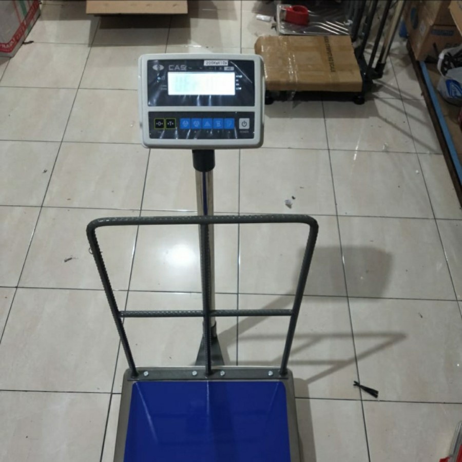 timbangan duduk 500kg / timbangan cas HDI 500 kg + pagar