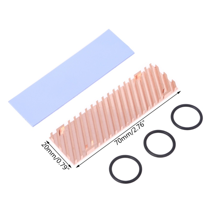 Bt Ultra Thin Heatsink Cooler Thermal Perekat Konduktif Tembaga Murni SolidRadiator