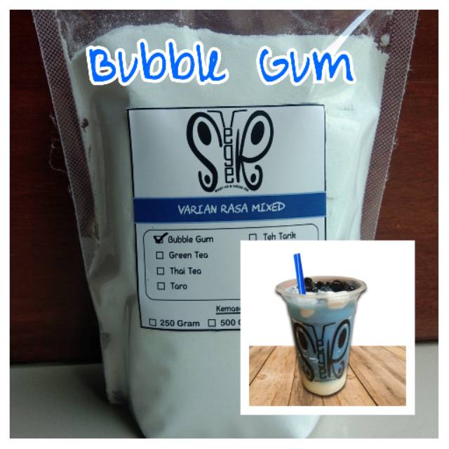 

Bubuk/Powder Minuman Rasa Bubble Gum (250gr)