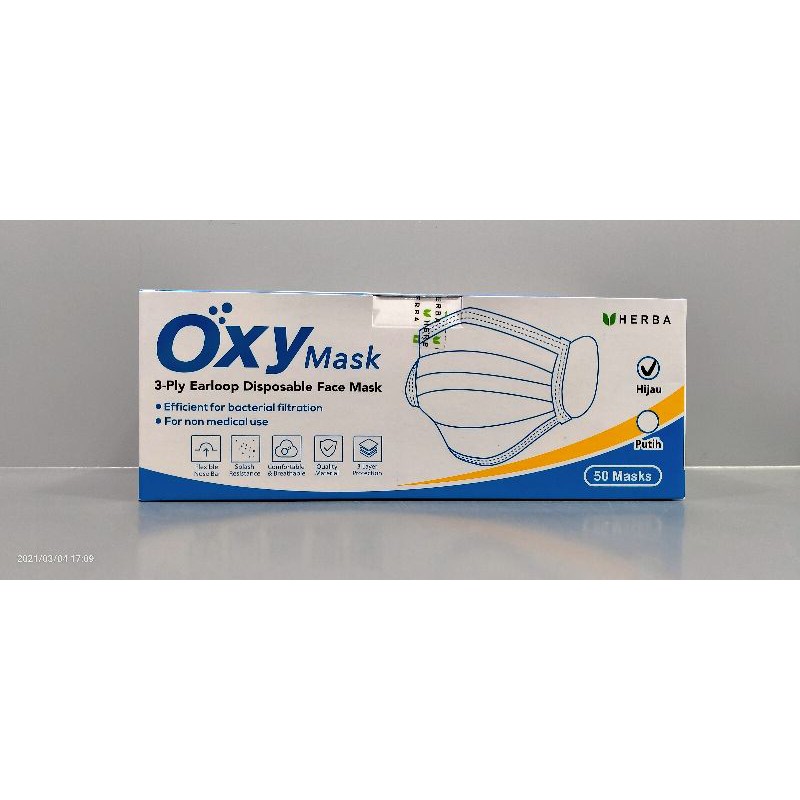 MASKER EARLOOP DAN HEADLOOP / HIJAB OXY