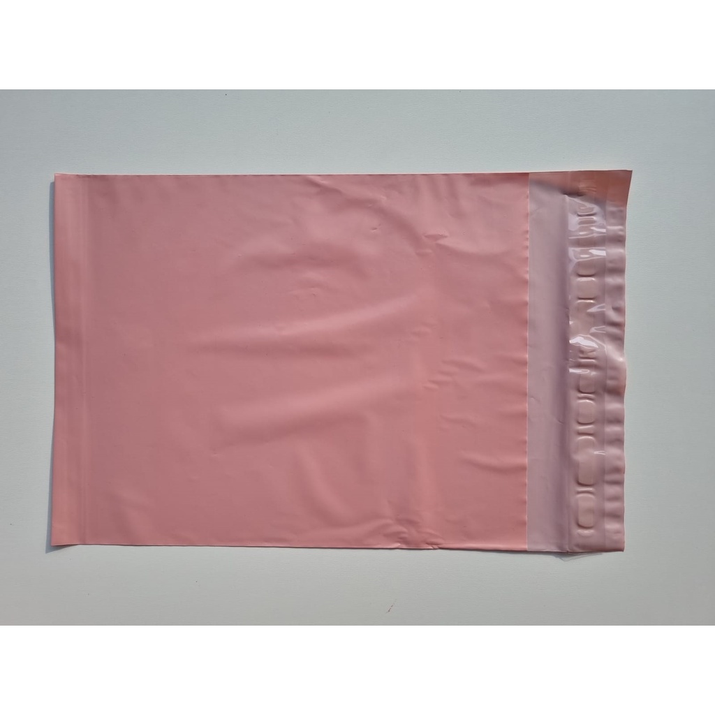 

HJK POLYMAILER 100PCS 25x35CM BABY PINK PREMIUM GLOSSY PLASTIK POLYMAILER PINK