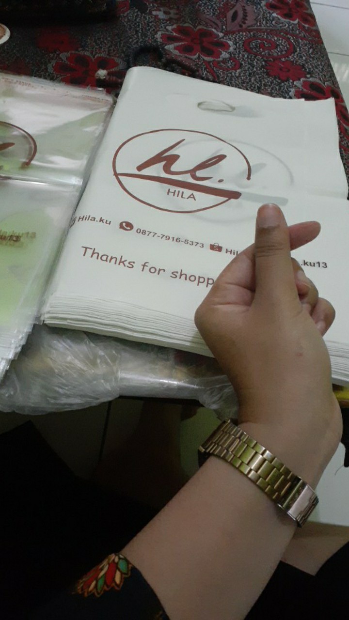 (paket 200pcs) Sablon Plastik Hd Plong Uk 25x35