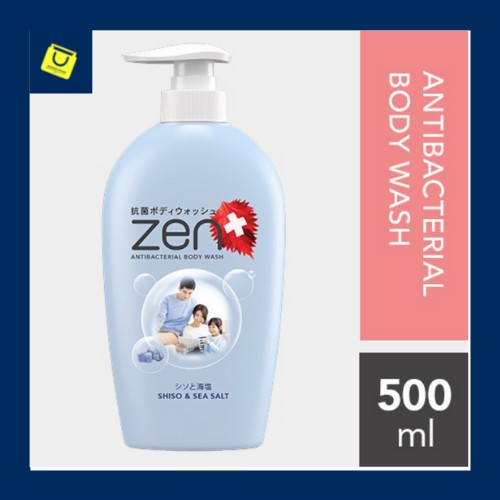 Sabun Cair Zen Antibacterial Body Wash Shiso & Seasalt / Sabun Cair Botol Zen / 500ml / Shinzui