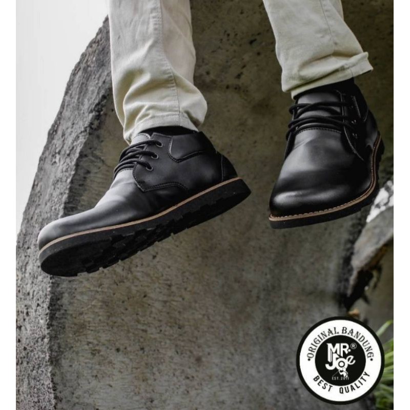 COLE|MR. JOE HARLEY-SEPATU BOOT KULIT JENGGEL MOGE TOURING OUTDOOR BOOTS KLASIK MAN