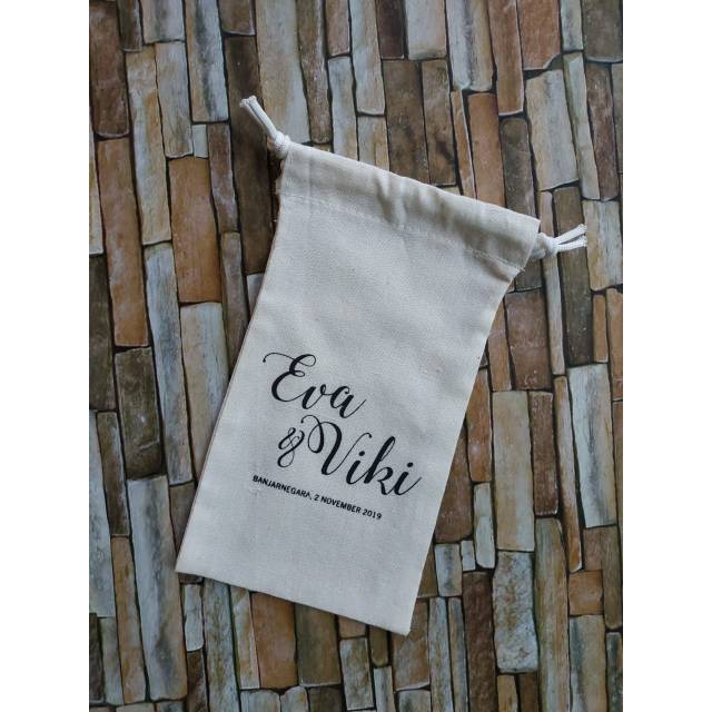 Pouch serut Blacu ukuran 10x20