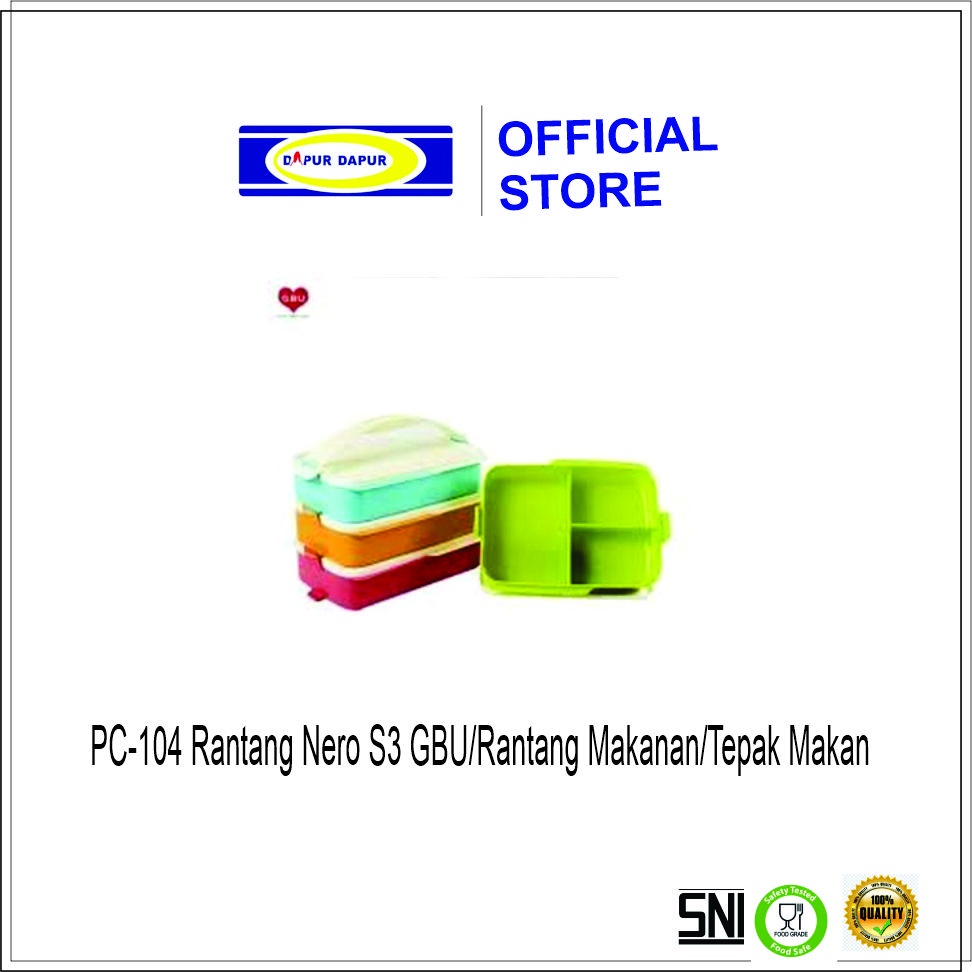 PC-104 Rantang Nero S3 GBU/Rantang Makanan/Tepak Makan