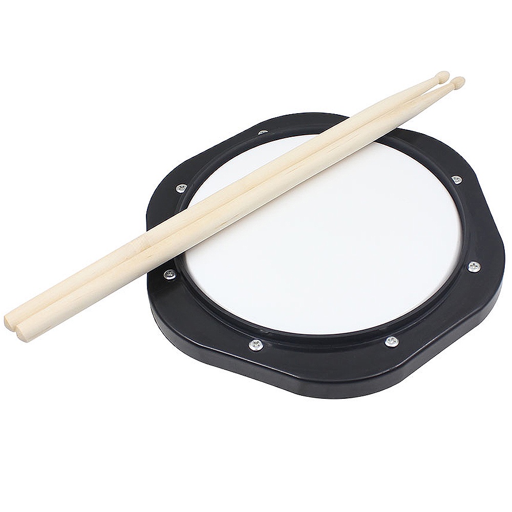 Drum Pad Bahan ABS Ukuran 10 Inch Dengan Stick Dan Tas Untuk Latihan Jazz