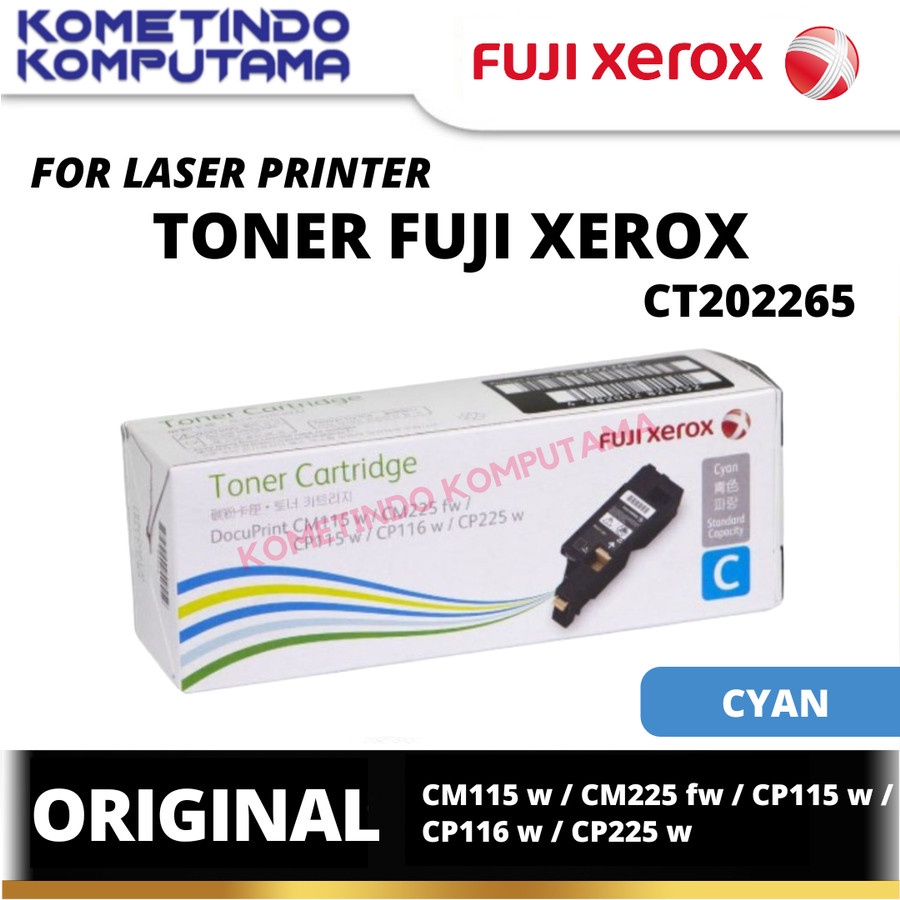 EXPIRED TONER CARTRIDGE FUJI XEROX CT202265 CYAN LASERJET CM115W / CM225FW