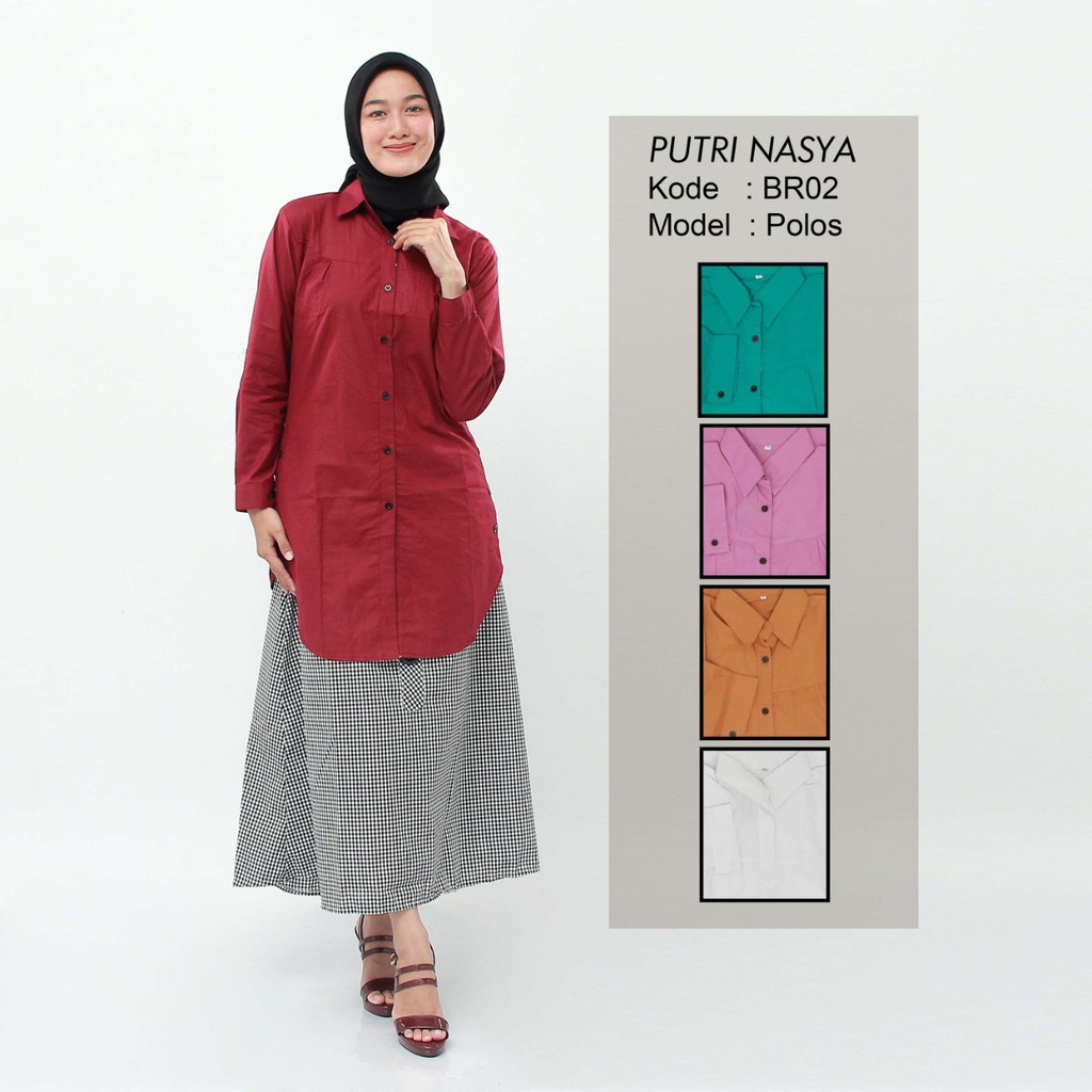 Pakaian Wanita Size M L XL XXL Murah Meriah / SALE - ATASAN WANITA SAFIRA1 BHN KATUN / OXFORD