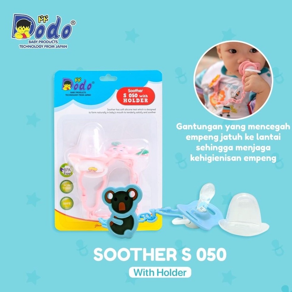 Dodo Dot Empeng Bayi New Born Soother S 050 With Holder DST010