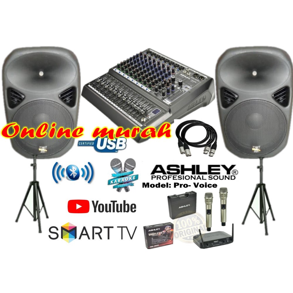 paket sound system 15 inch beyer by jb15a ashley audiopro 8 original