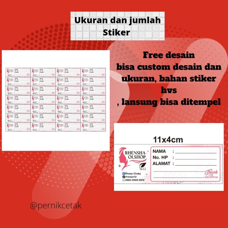 

Stiker Label Kemasan Olshop