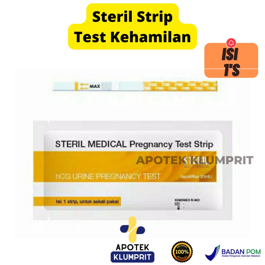 Jual STERIL STRIP / PREGNANCY TEST / ALAT TEST KEHAMILAN / TEST PACK / HCG TEST / TES KEHAMILAN