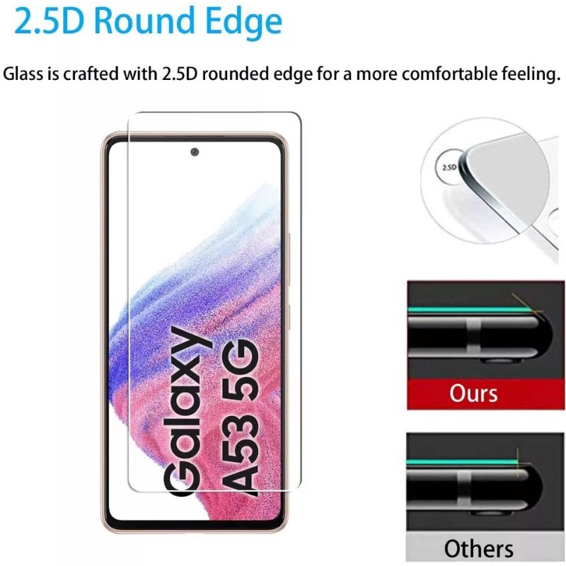 ANTI GORES KACA BENING SAMSUNG GALAXY A53 5G BEST QUALITY TEMPERED GLASS 9H SCREEN PRPTECTOR TEMPERGLASS