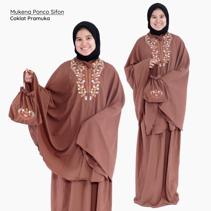 Mukena Dewasa Terbaru Termurah Terusan 2In1 Polos Rayon A9P8 Laser Cut Maxmara Perempuan Bordir Teru