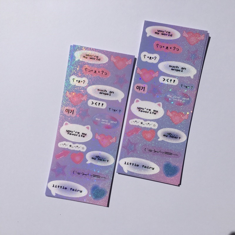 

[pearlyblossom] lovely text vol.1 deco sticker