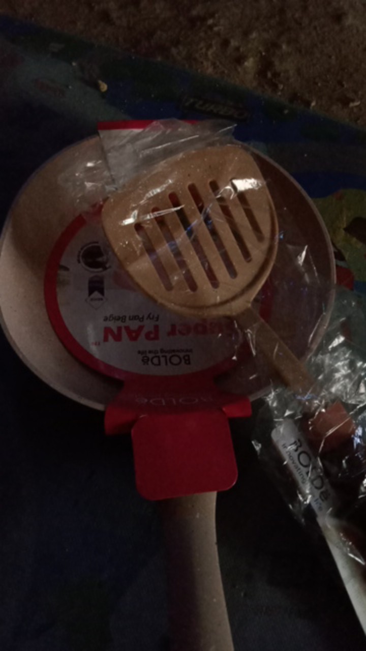 Bolde Super Utensil Soup Spatula Slotted Turner Spatula Sutil Alat Masak Penggorengan Dapur